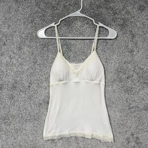 Vintage Y2K L.e.i Babydoll Cami Juniors L Lace Trim Layering Coquette Fairycore